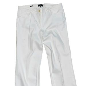 Talbots Petites white wide leg jeans